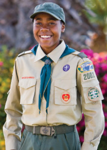 Boy Scout in uniform